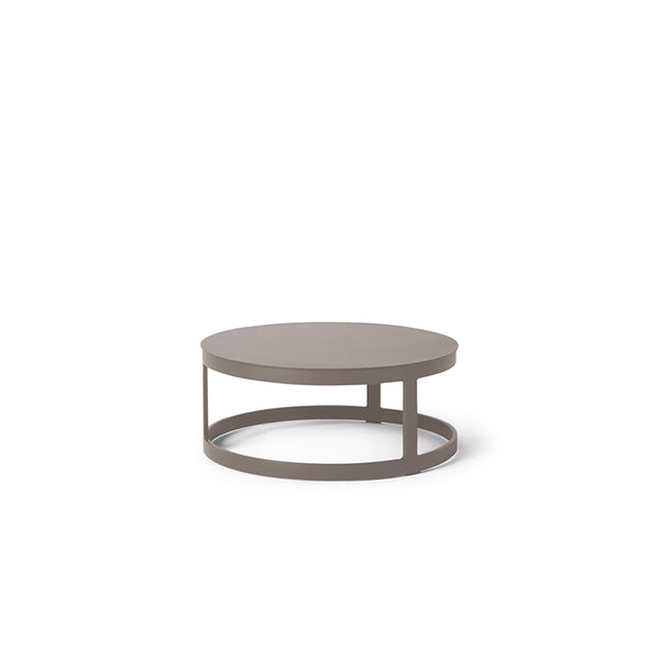 Ventura 28" Side Table in Quartz Grey Aluminum