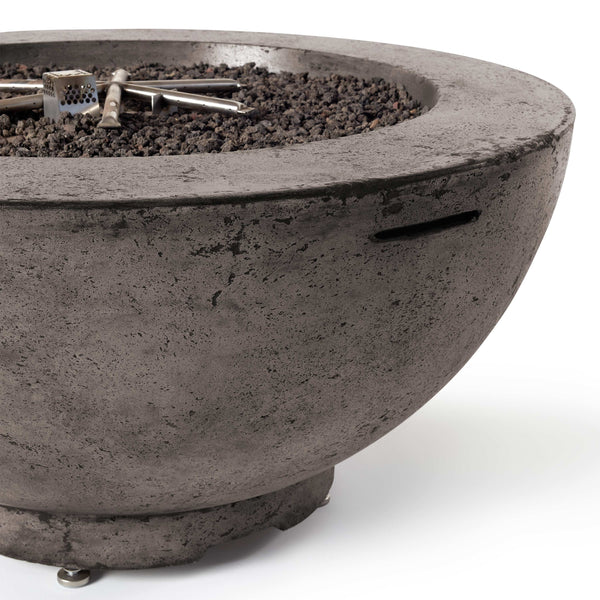 48" Fire Bowl in Dark Basalt