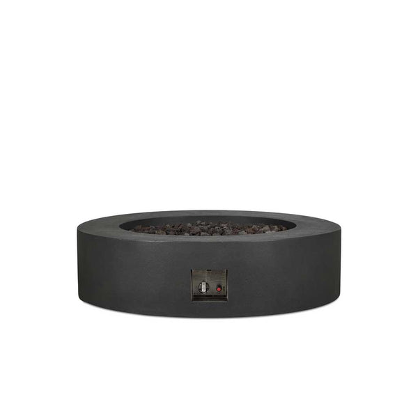 Aspen Round Fire Table - Carbon