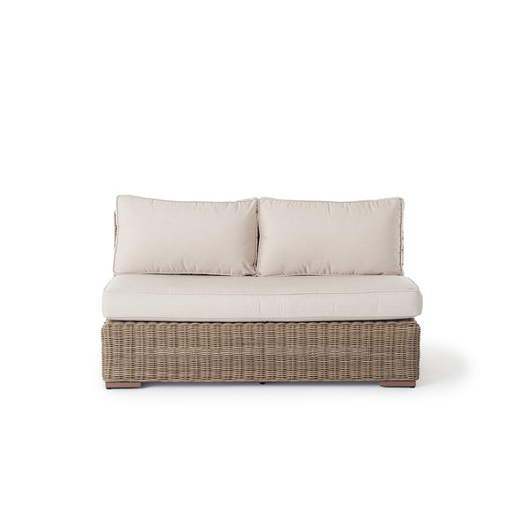 Sausalito Sectional Double Armless Loveseat in Natural