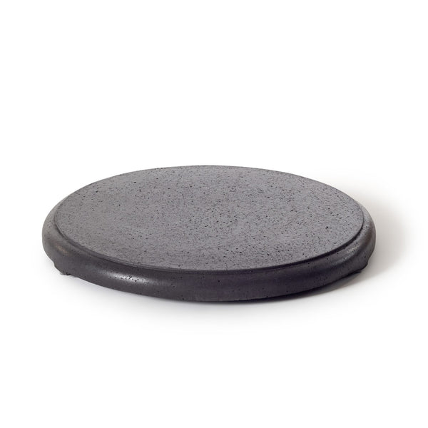 Contempo and Indio Round Fire Table Lid in Black Lava
