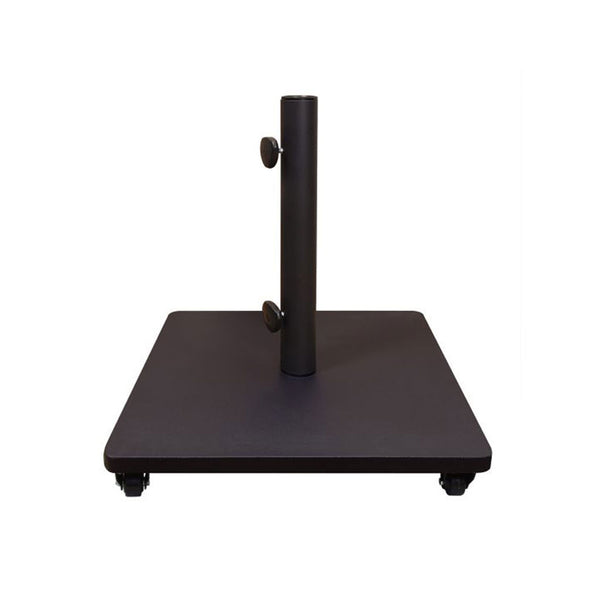 Steel Umbrella Base (120LBS) w/ Casters - Black