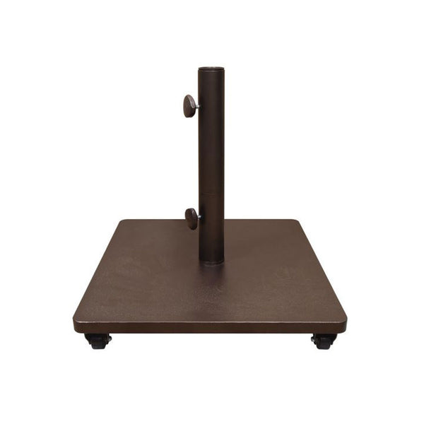 Steel Umbrella Base (120LBS) w/ Casters - Bronze