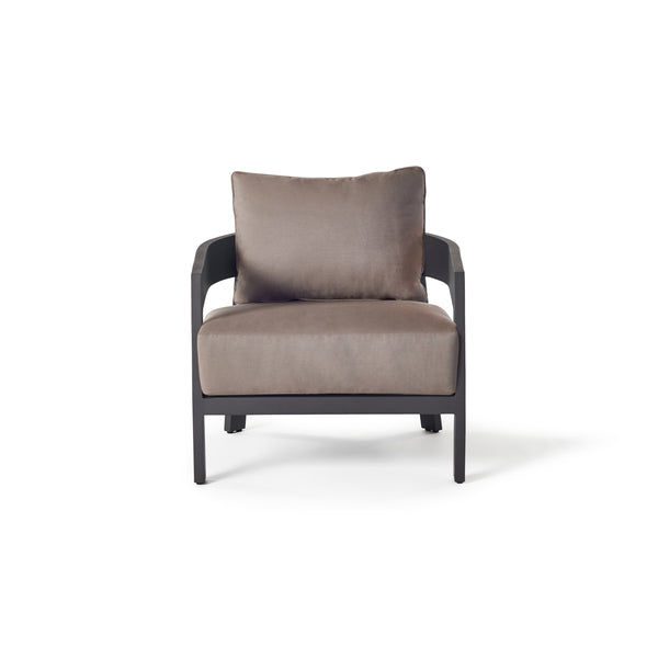 Cavallo Lounge Chair in Charcoal Aluminum