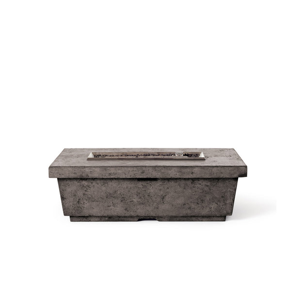 Contempo Rectangular Fire Table in Dark Basalt