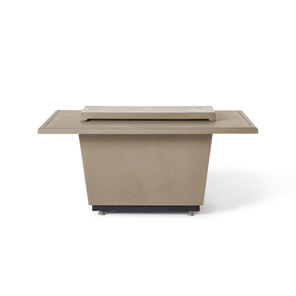 Contempo and Indio Rectangular Fire Table Lid in Smoke