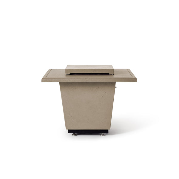 Contempo and Indio Square Fire Table Lid in Smoke