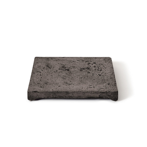 Contempo and Indio Square Fire Table Lid in Dark Basalt