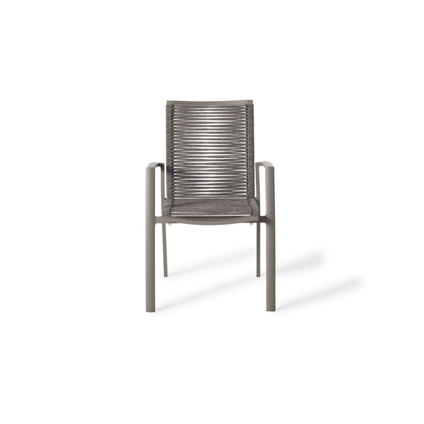 Diablo Dining Arm Chair in Quartz Grey