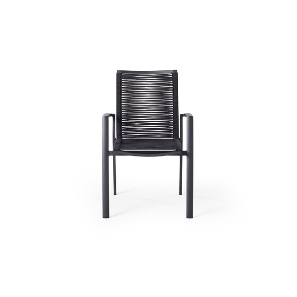 Diablo Dining Arm Chair in Charcoal