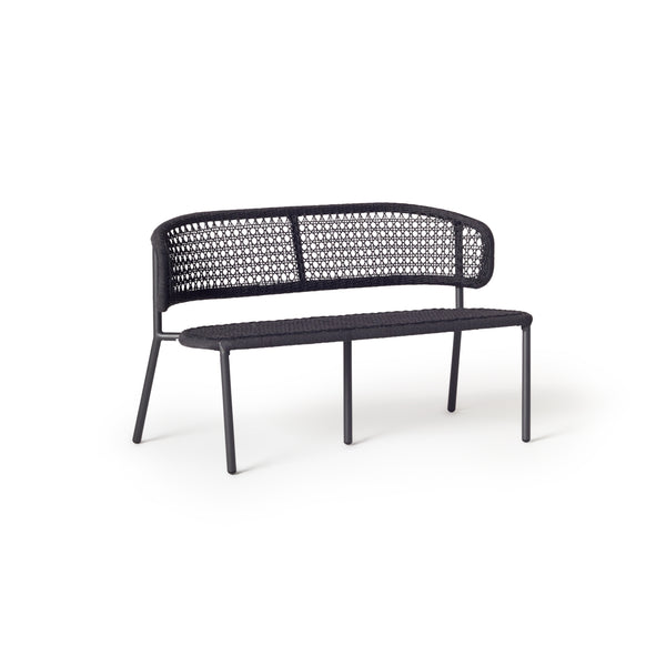 Mariposa Loveseat with Charcoal Rope