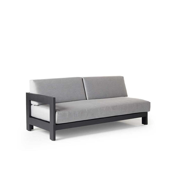 Tiburon Sectional Right Arm in Charcoal Aluminum