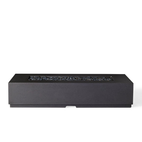 Legend 72" Rectangular Fire Table in Black Lava (Natural Gas)