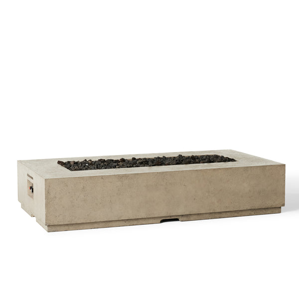 Legend 72" Rectangular Fire Table in Light Basalt (Propane)