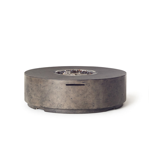 Legend Round Fire Table in Dark Basalt (Propane)