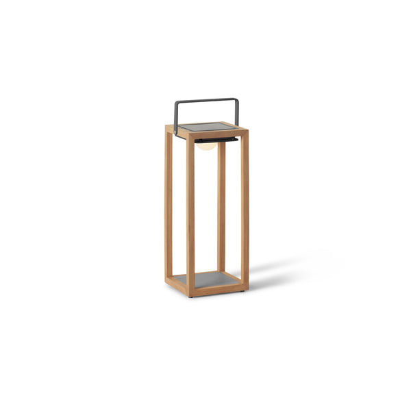 Lux Teak Floor Lamp in Charcoal