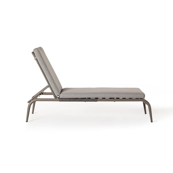 Olema Chaise in Quartz Grey Aluminum