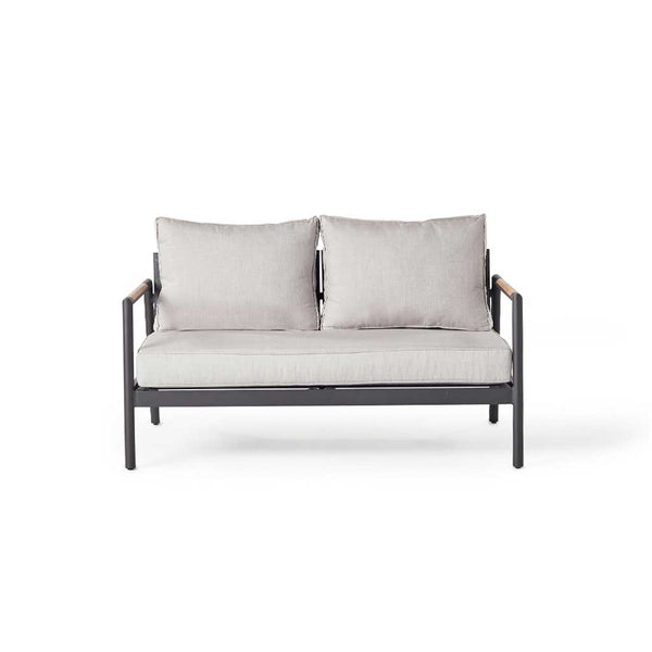 Pasadena Loveseat in Charcoal Aluminum