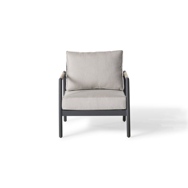 Pasadena Lounge Chair in Charcoal Aluminum