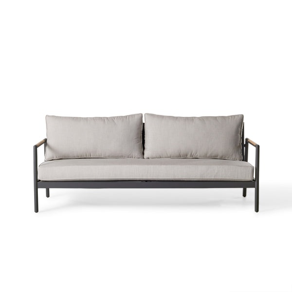 Pasadena Sofa in Charcoal Aluminum
