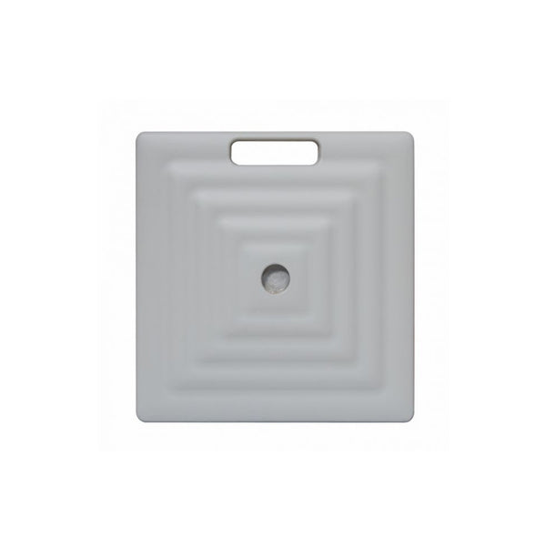 Monaco Square Umbrella Base with Wheels - Platinum