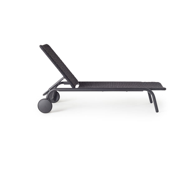 Presidio Chaise Lounge in Charcoal