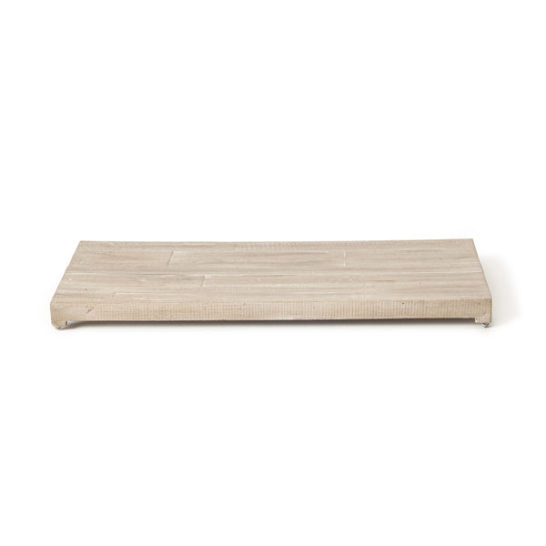 Contempo and Indio Rectangular Fire Table Lid in Silver Pine