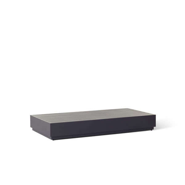 Sonora Coffee Table in Charcoal Aluminum