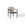 Stinson Dining Chair in Aluminum by Terra Outdoor Living — crafted with a powdercoated aluminum frame in a charcoal finish and Italian rope seat back, featuring gently curved lines and vertical slats for a wraparound silhouette; includes one seat cushion and one back cushion in weather-friendly fabric for lasting outdoor comfort.