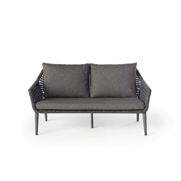 Montecito Loveseat in Charcoal Aluminum